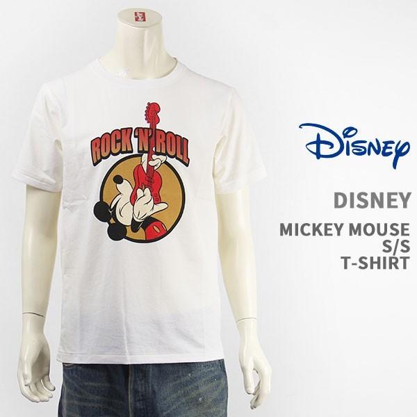 【国内正規品】Disney ディズニー ミッキーマウス 半袖 プリント Ｔシャツ ロックデザイン D...