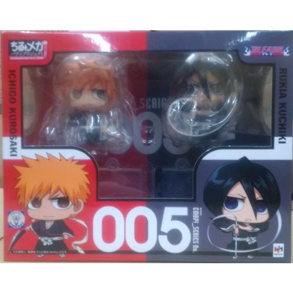 ちみメガ バディシリーズ! BLEACH 黒崎一護&amp;朽木ルキア 死神セット 約65mm PVC製 塗...