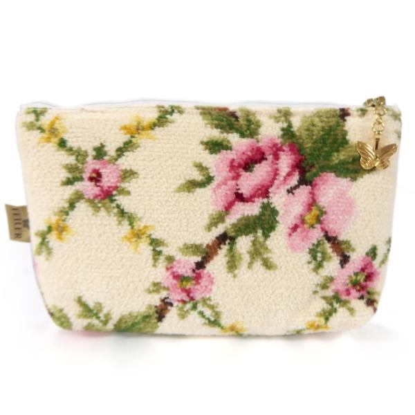 フェイラー FEILER メイクポーチ 化粧ポーチ AMELIE CREME WHITE アメリ ホ...