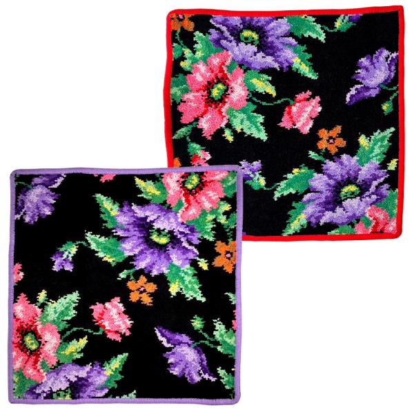 フェイラー FEILER ハンカチ ハンドタオル モーン/ポピーズ ブラック 2色展開 30 x 3...