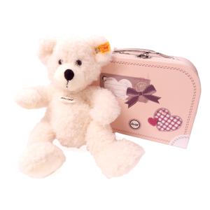 シュタイフ Steiff テディベア ロッテ スーツケース ピンク 28cm LOTTE Teddy bear in suitcase 111563 スーツケース付き ベア ぬいぐるみ 熨斗不可｜gport