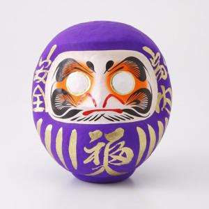 青の福だるま；学業向上・才能向上・立身出世など カラーだるま