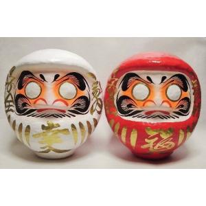 紅白の幸福だるま ペアセット 幸福の紅白だるま...の詳細画像3