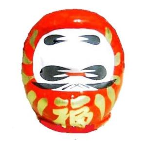 開運 願掛け 運気上昇 招福祈願の縁起物 福だるま 赤 1号サイズ 6.5cm 高崎だるま 福入だる...