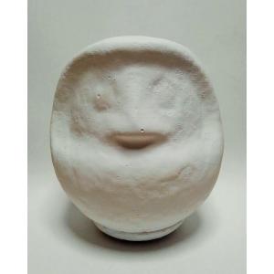 無地だるま 顔化粧あり 7号 24cm 顔まで仕上げてある 教材用だるま 白