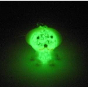 蓄光ガラス ストラップ シロクマ 蓄光 夜光 ...の詳細画像2