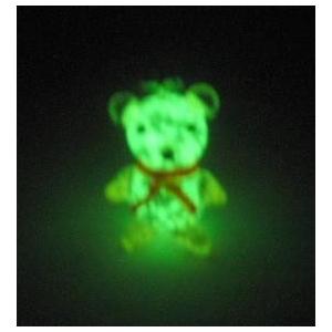蓄光ガラス ストラップ クマ 蓄光 夜光 光る...の詳細画像2