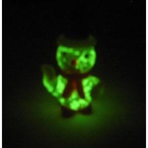 蓄光ガラス ストラップ 雪だるま サンタ 蓄光...の詳細画像2