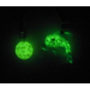 蓄光ガラス ストラップ Wイルカ 蓄光 夜光 ...の詳細画像2