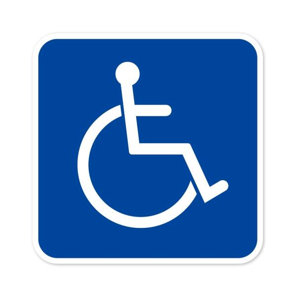 車イス ステッカー 健常者 シール 車椅子 車いす 障害者 身障者 マーク