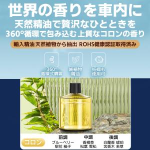 アロマディフューザー 車用 水なし芳香剤 オイ...の詳細画像4