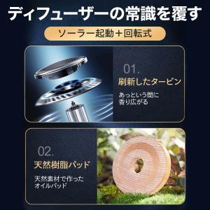 ソーラー アロマディフューザー 芳香剤 車用 ...の詳細画像5