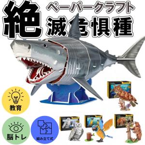 ペーパークラフト キュービックファン 動物ジオラマ ホホジロザメ