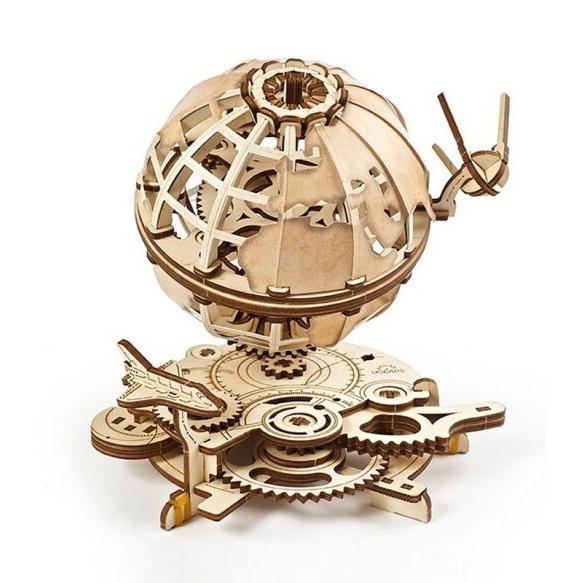 Ugears メカニカルアース 70128 Globus 木製 ブロック パズル おもちゃ 知育 ウ...