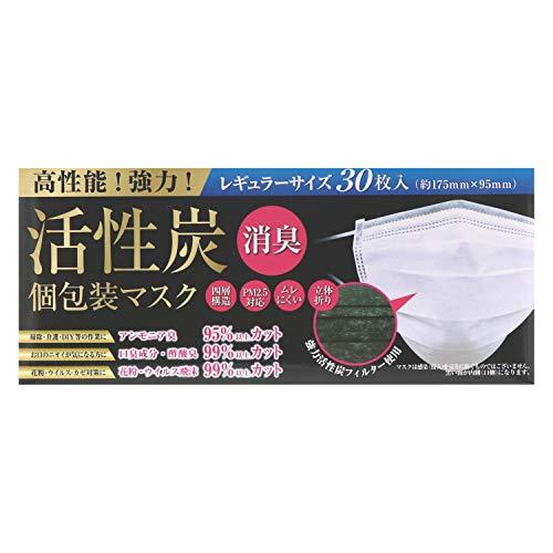 (PM2.5対応)強力活性炭フィルター 活性炭マスク30枚入