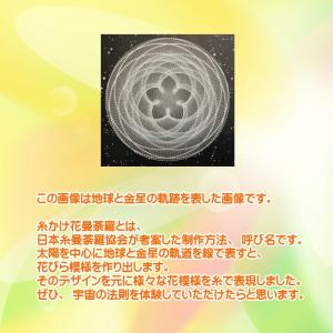 糸かけ花曼荼羅の制作キット 作り方マニュアル付...の詳細画像2