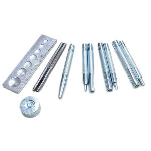 レザークラフト 道具 11点セット 打ち具 ホック打ち ハトメ抜きポンチ 万能打ち台 革製品 打ち具  ハンドメイド