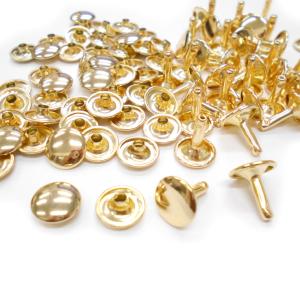 レザークラフト ジャンパーホック 金具 12mm ／50組 ／シルバー／ 手芸