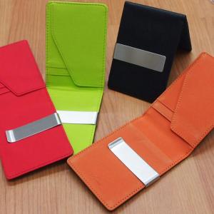 薄型 財布 シンプル マネークリップ 二つ折り メンズ