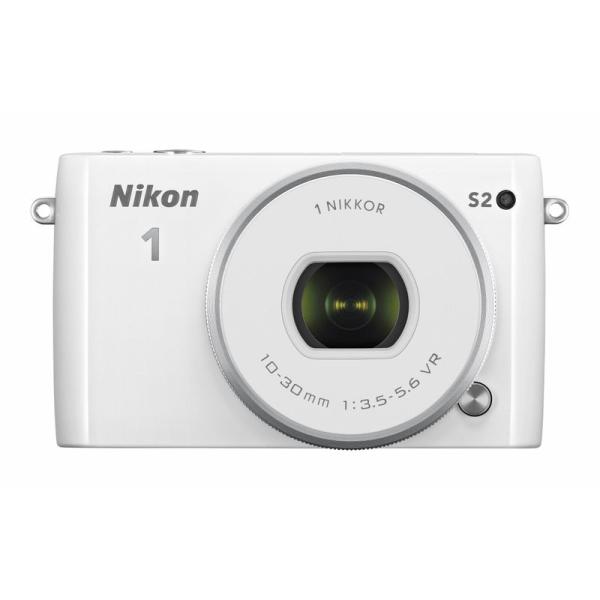 Nikon ミラーレス一眼 Nikon1 S2 標準パワーズームレンズキット ホワイト S2PLKW...