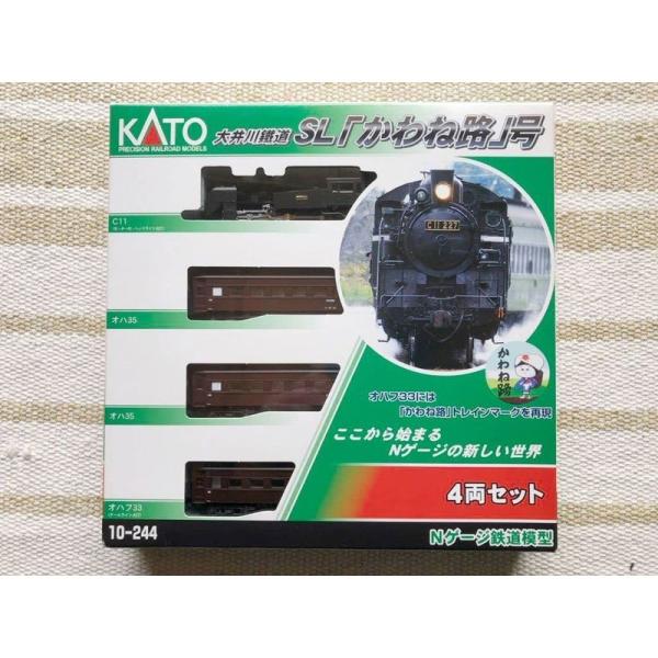 絶版Nゲージ カトーKATO10-244KATO大井川鐵道 SLかわね路号 4両セット1回走行 C1...