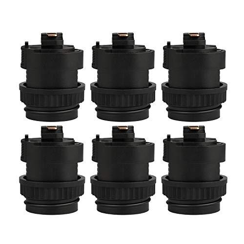 DiCUNO ライティングレールソケット ダクトレール用 電球ソケット 黒 E26口金対応 LED専...