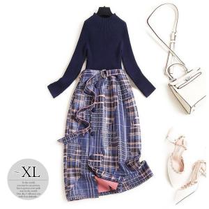 格子柄 ワンピースの商品一覧 通販 Yahoo ショッピング