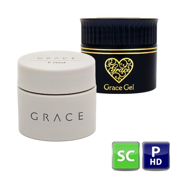 HEMAフリー グレースジェルスカルプチュア&amp;Pハードセット(各15ml)