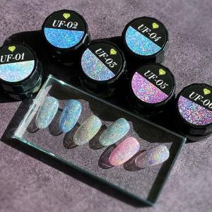 【ゆうパケット対象商品】 レインボーマグネットネイル フラッシュネイル ラブリーユニコーンフラッシュキャッツアイジェル UF-01〜UF-06