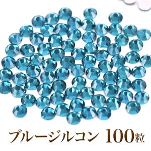 スワロフスキーのような輝き 平底ラインストーンブ...の商品画像