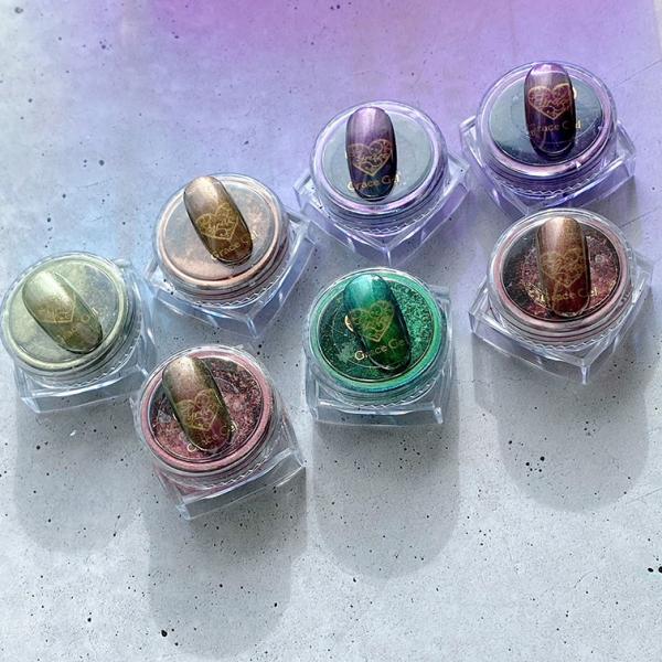 ミラーパウダー  ニュアンスネイルに絶秒なくすみカラー ニュアンスミラーパウダー0.3g 1〜７