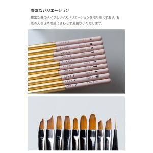【廃盤】ジェル筆 オーバル筆 オーバルブラシ ...の詳細画像2