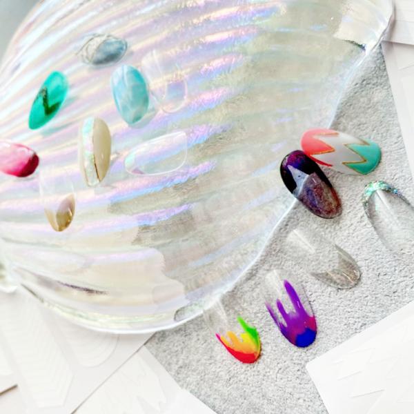 【在庫限り】【ゆうパケット対象商品】フレンチネイル　ガラスフレンチ フレンチネイルガイドテープ　3枚...