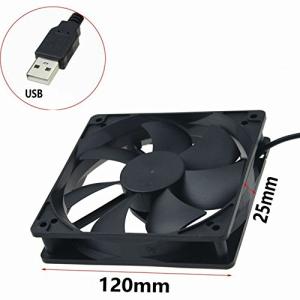 冷却ファン12cm USB 扇風機卓上 PC ...の詳細画像2