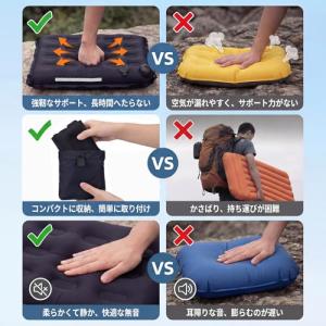 エアクッション レジャーシート クッション 厚...の詳細画像3