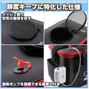 釣り バッカン バケツ 50cm 35L 折り...の詳細画像3