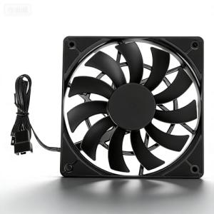 SENECESLI 120mm 低ノイズ 2500RPM PWM ダブルベアリング CPU ファン PC ケースクーラー用、最適な冷却効果を実現する静かなコンピューターファン、1 パック