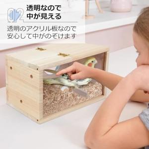 Asdays 巣箱 インコ 鳥の巣 繁殖ボック...の詳細画像3