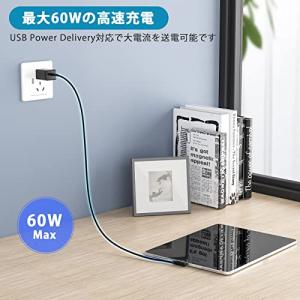 USB-C & USB-C ケーブル L字型 ...の詳細画像5