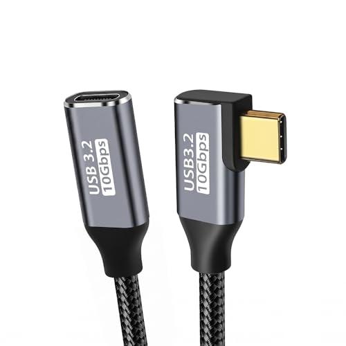 USB Type C 延長ケーブル L字 0.25M タイプc 延長コード USB3.2 Gen2(...