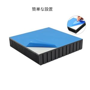 ヒートシンク 大型 正方形 アルミニウム製 1...の詳細画像3