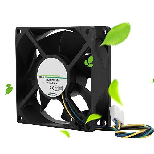 VBESTLIFE 冷却ファン DC12V 0.41A 8CM 4ピンPWM温度制御 内蔵クーラー ...