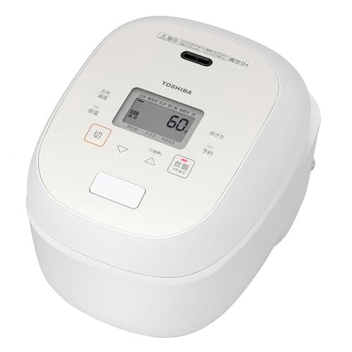 TOSHIBA(東芝) 炊飯器 炎匠炊き 5.5合 RC-10RWA(W) グランホワイト 真空IH...