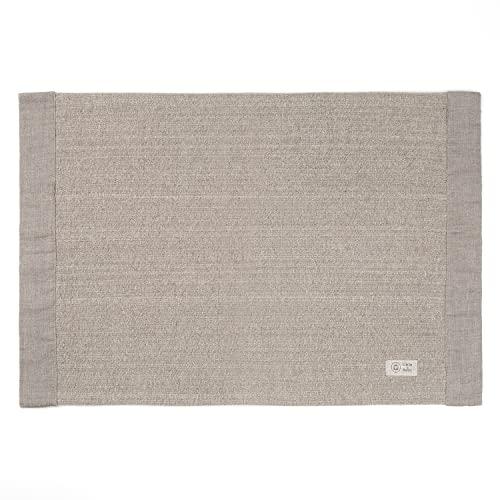LINEN &amp; BASIC*バスマット 足ふきマット 42*64* 生成り 速乾 吸水 洗濯可能 日...