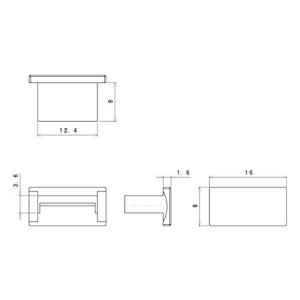 テクノベインズ USB-Aタイプ用 USBコネ...の詳細画像2