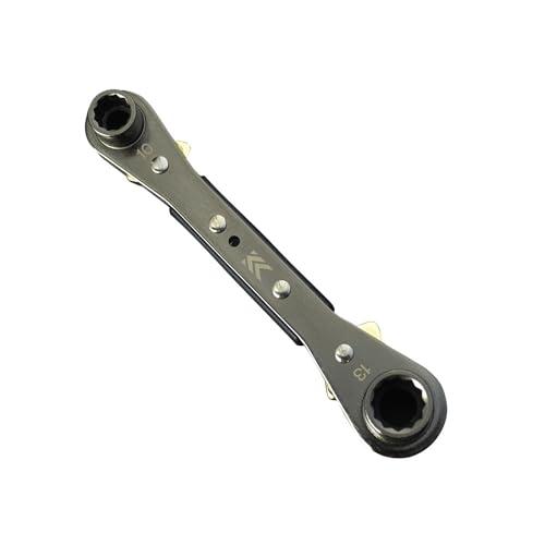 KUROKIN 板ラチェットレンチ 全長:146mm FRS-11-BG 黒金 フジ矢