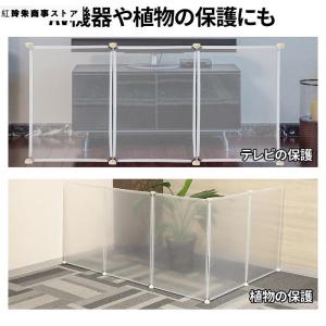 ペットフェンス 12枚 70×50cm 透明 ...の詳細画像5