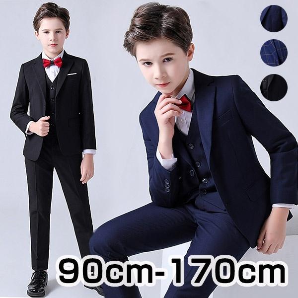 男の子 子供スーツ キッズスーツ ピアノ発表会 フォーマル 結婚式 ジュニア 上下セット