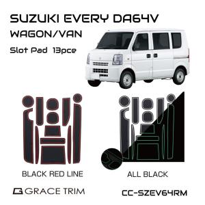 スズキ エブリィ バン エブリィワゴン da64 車種専用設計 SUZUKI エブリィ DA64V ラバーマット 全2タイプ 13ピース CC-SZEV64RM メール便(ネコポス)送料無料