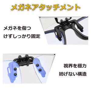クリップ式 ブルーライトカットレンズ メガネア...の詳細画像2